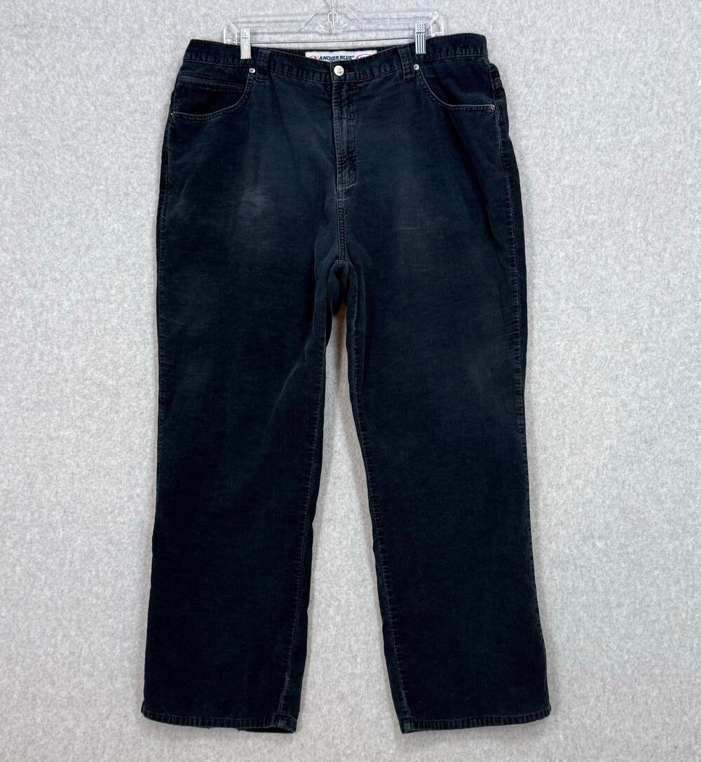 Anchor Blue EASY FIT Pants Size 40x32 Corduroy Grunge Y2K Hip Hop Cotton USA